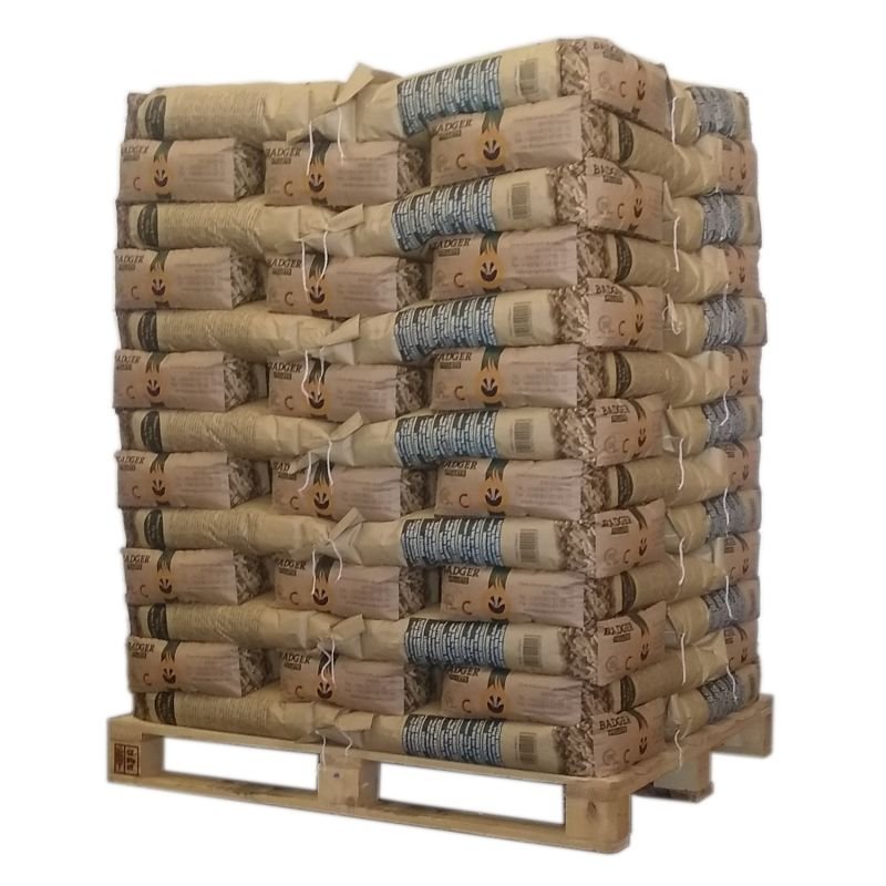 Pellet Badger – Palette Mit 65 Säcken Zu 15 Kg
