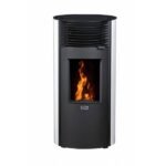 Separater Luftkammer-Pelletofen Roméo + Dinak 9 Kw Mit Wanddurchführungssatz