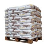 Sunfire-Pellets – Packung mit 70 Säcken à 15 kg.