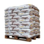 Sunfire-Pellets – Packung mit 70 Säcken à 15 kg.